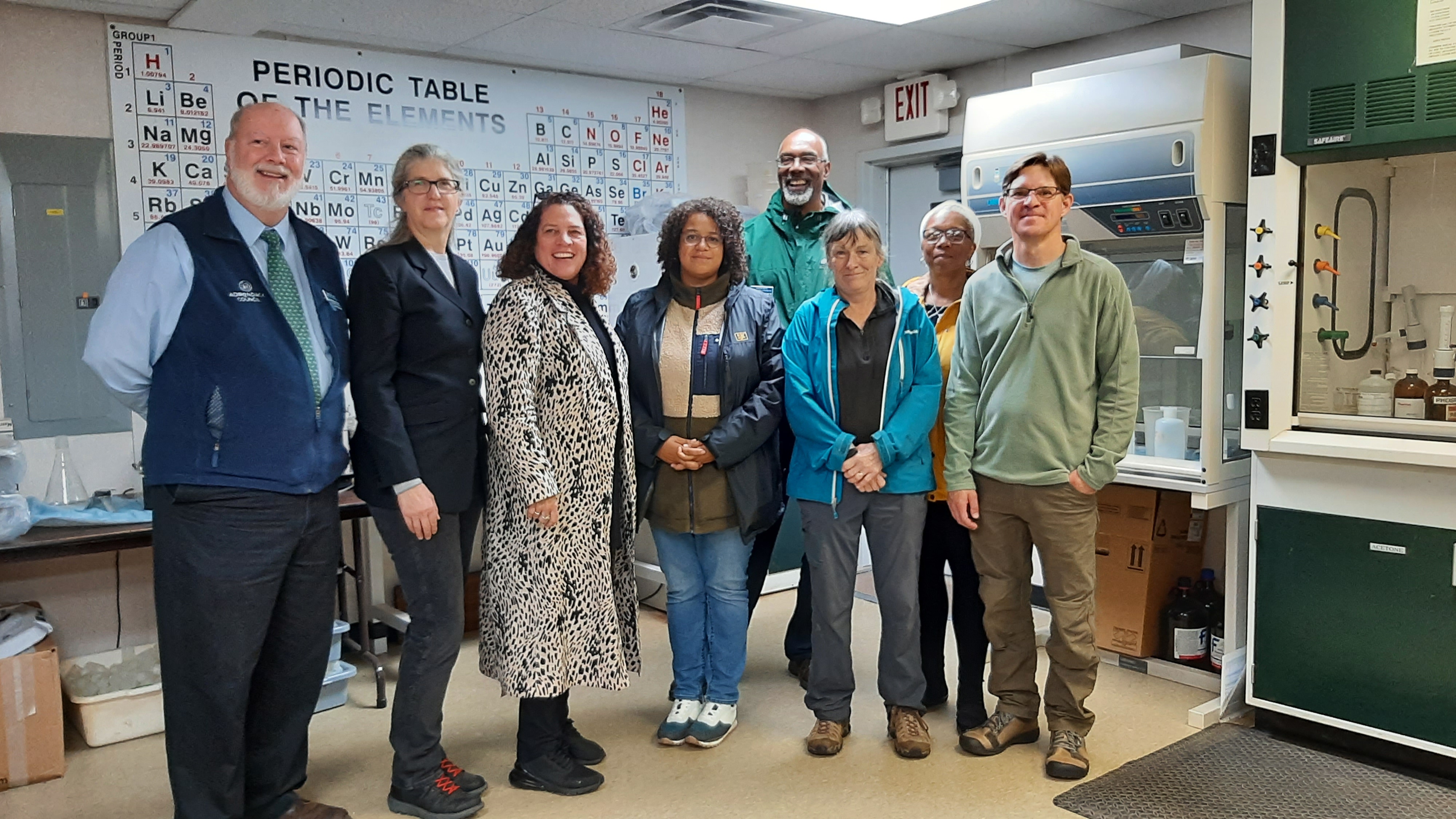 Staff from the Adirondack Council, Ausable River Association, and Adirondack Lakes Survey Corp host EPA Region 2 administrator Lisa Garcia and Assemblywoman Michaelle Solages