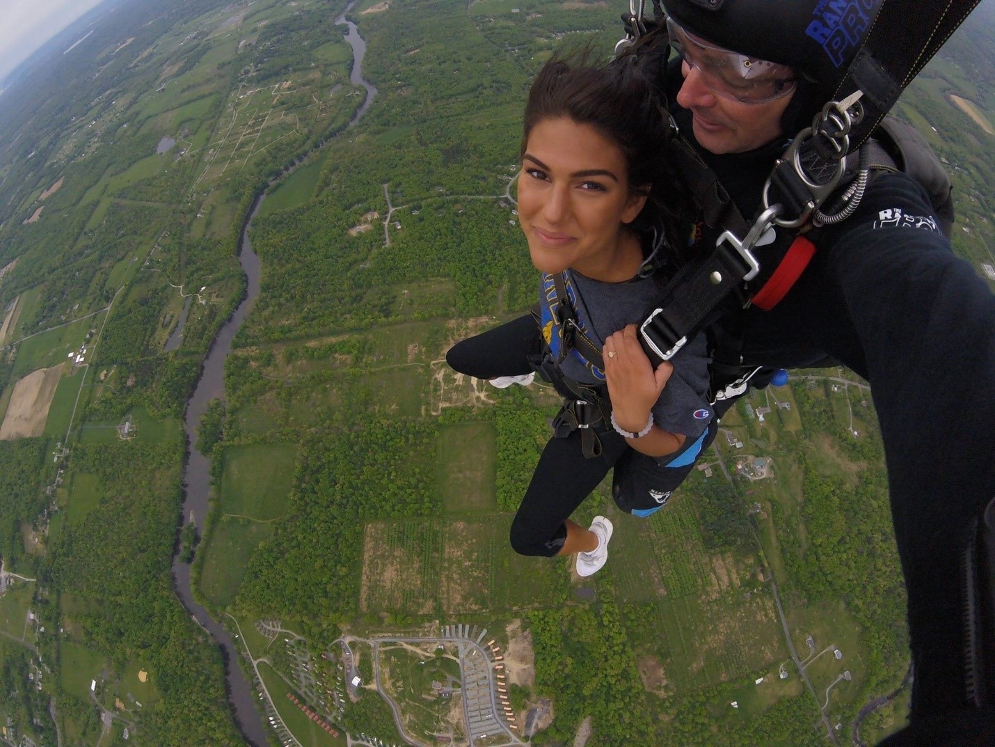 Aimee Privitera sky diving