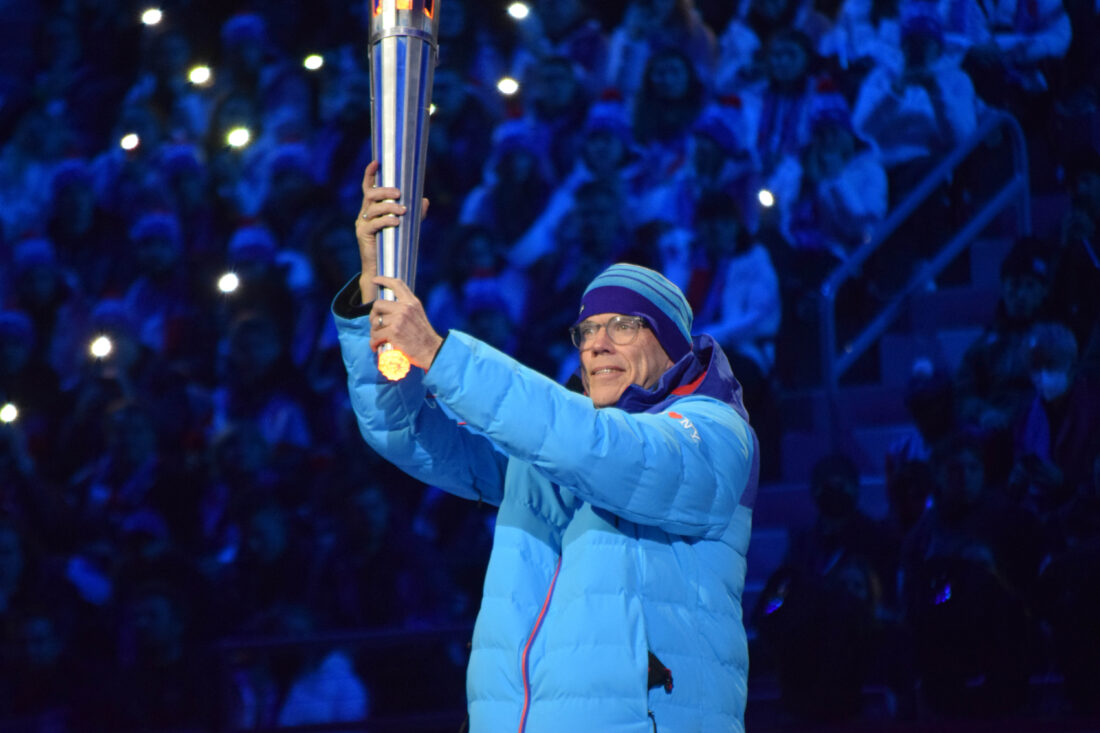 Bill McKibben at the opening ceremony of the FISU Winter Games