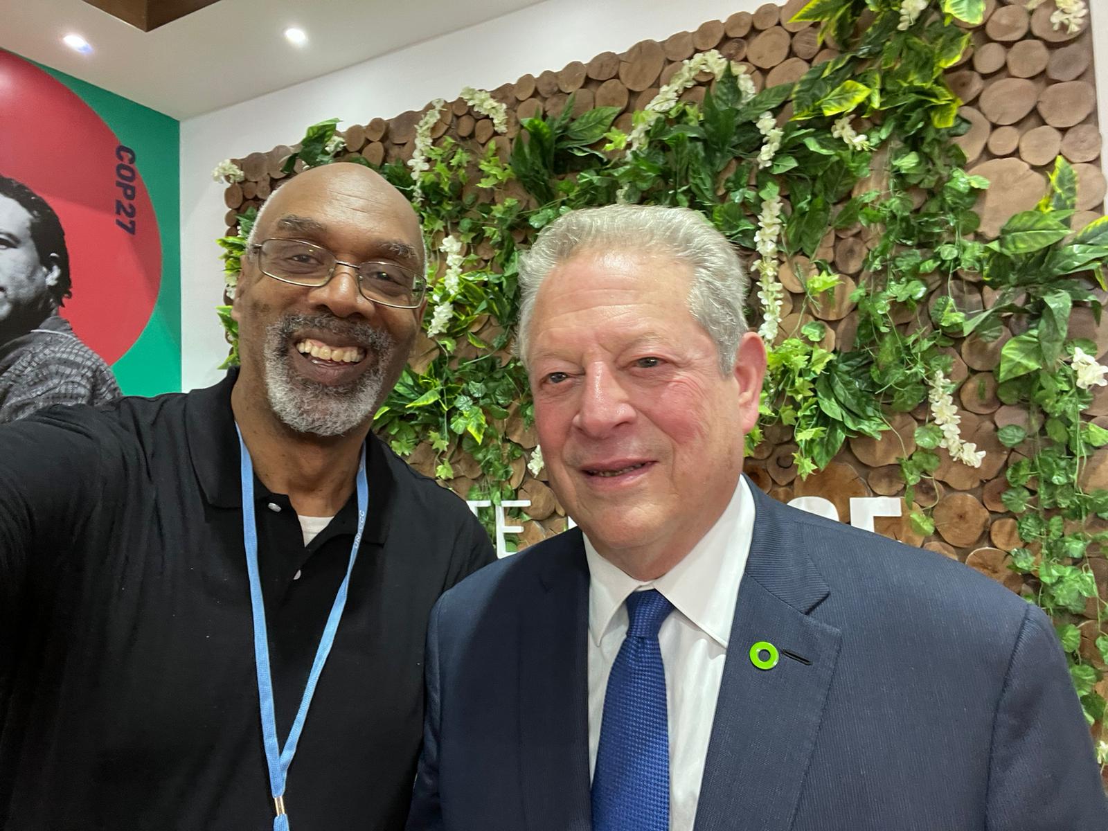Aaron Mair with Al Gore