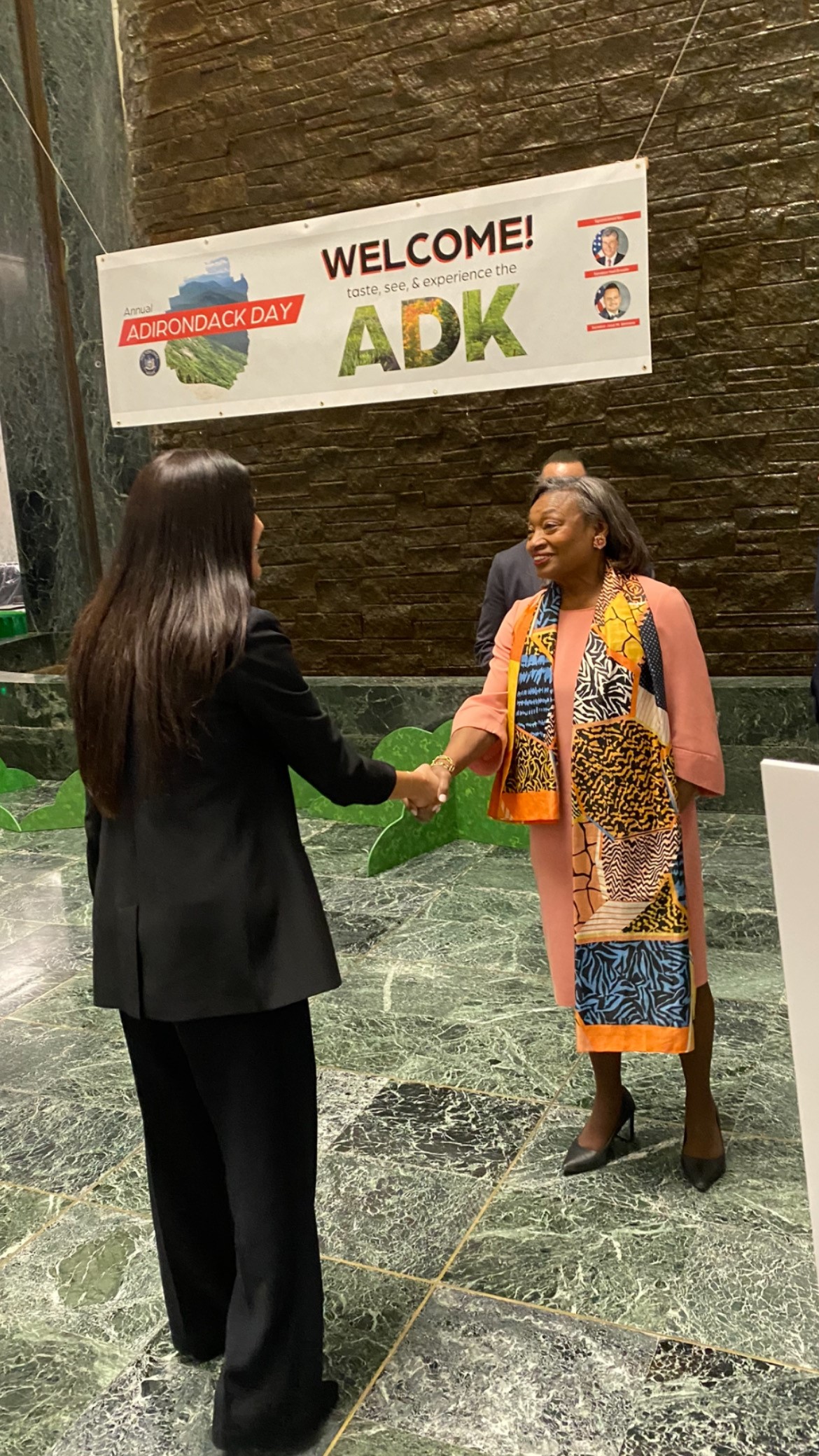 The Adirondack Council's Aimee Privitera meets with Senate Majority Leader Andrea Stewart-Cousins