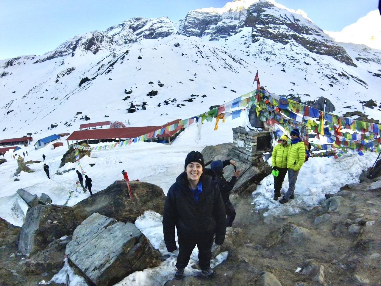 Andrea Shipton at Annapurna base camp