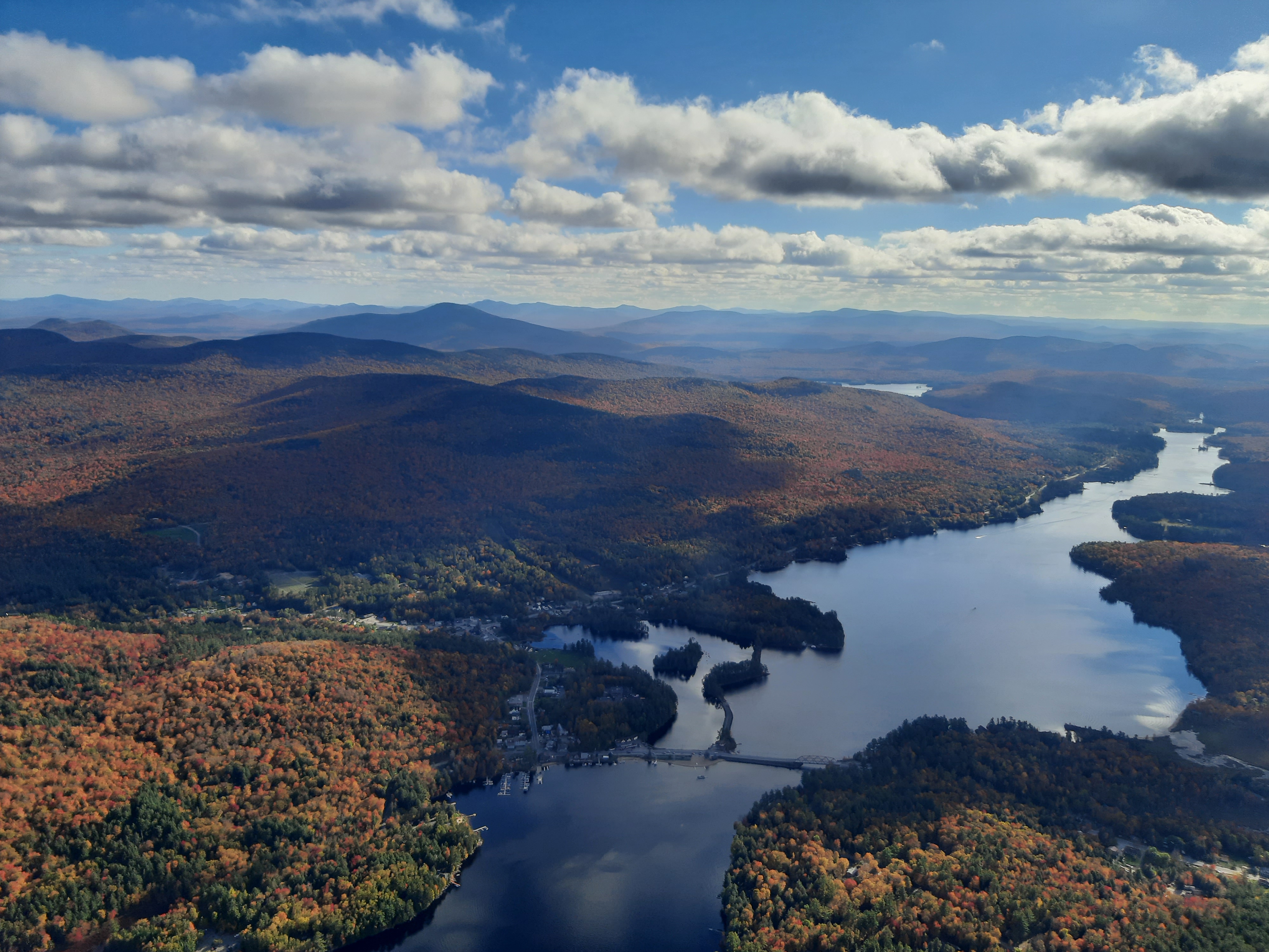 Village of Long Lake seen from the air