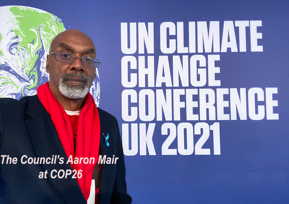 Aaron Mair at COP26