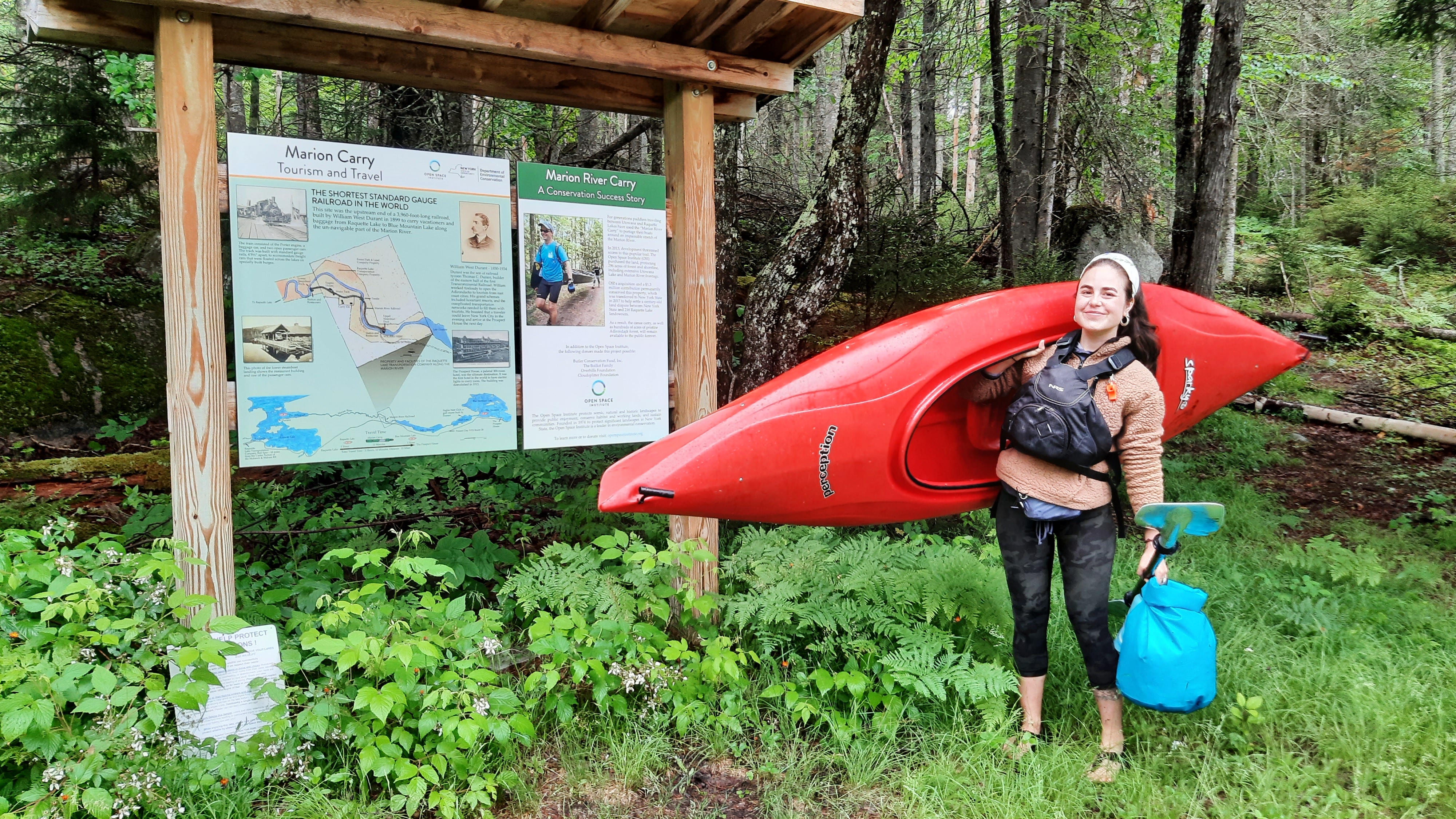 Marion River Carry sign