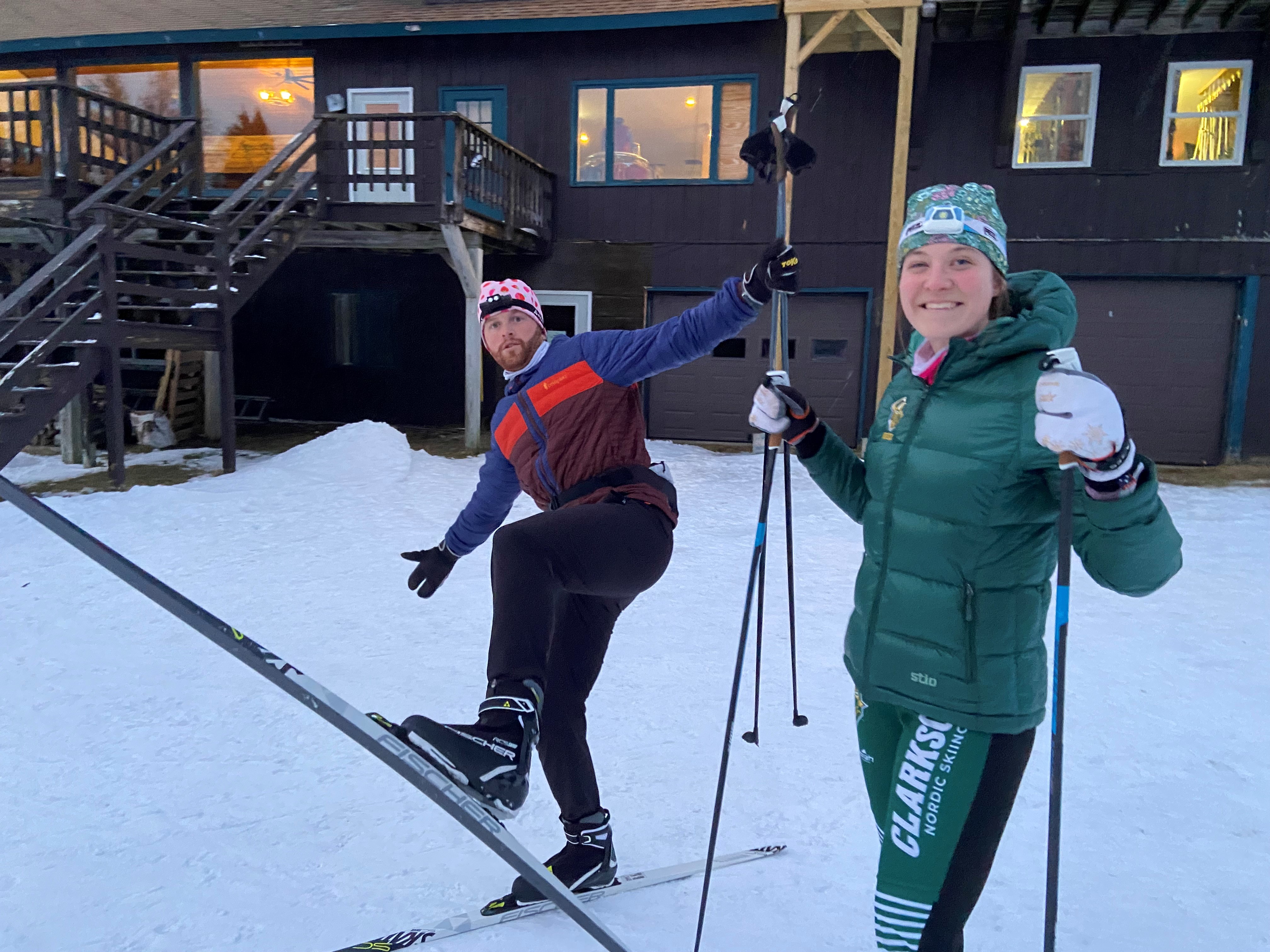 Next Gen members at a ski night in Lake Placid