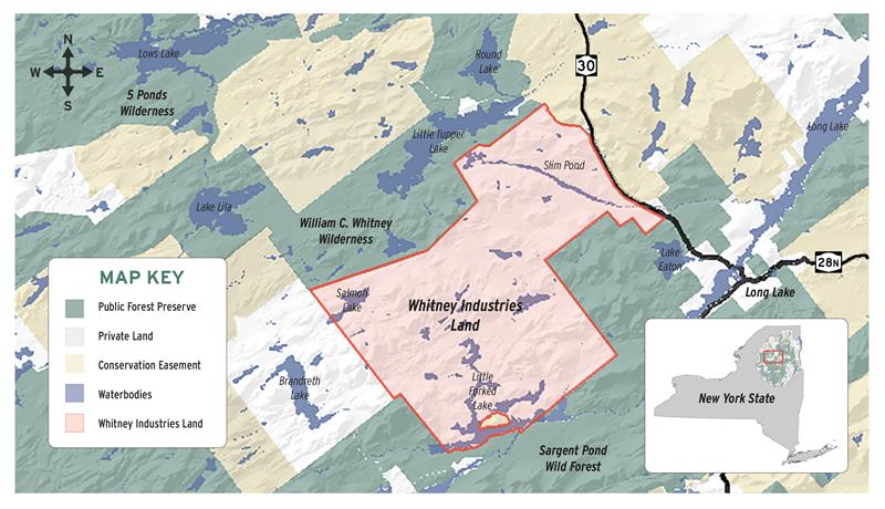 a map of the whitney estate