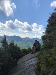 Andrew Williams looking at the High Peaks